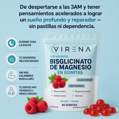 Gomitas de Magnesio Bisglicinato | Despierta sintiéndote realmente descansada
