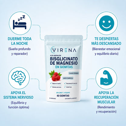 Gomitas de Magnesio Bisglicinato | Despierta sintiéndote realmente descansada