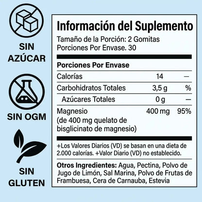 Gomitas de Magnesio Bisglicinato | Despierta sintiéndote realmente descansada